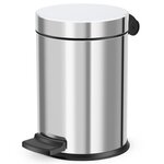 Hailo poubelle à pédale solid s 4 l acier inoxydable