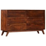 vidaXL Armoire à tiroirs Marron 140x40x80 cm Bois de manguier massif