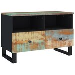 vidaXL Meuble TV 70x33x46 cm Bois massif de récupération