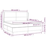 vidaXL Lit à sommier tapissier avec matelas Rose 200x200 cm Velours
