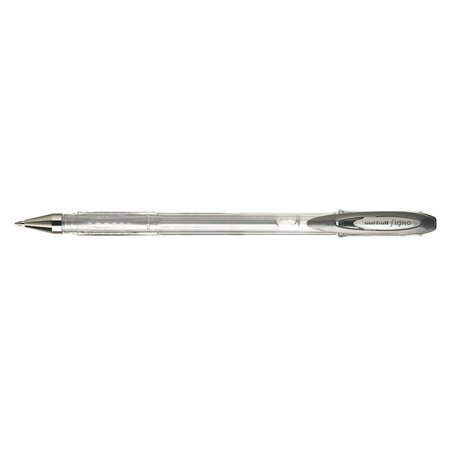 Roller encre gel Signo UM120NM pointe moyenne 0,7mm Argent x 12 UNI-BALL