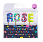 Bougies d'anniversaire rose