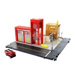 Matchbox caserne de pompiers - circuit / petite voiture - 3 ans et +