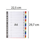 Intercalaires Imprimés Alphabétiques Pp Couleurs 12/100 Az - A4 - Blanc - X 20 - Exacompta