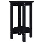 vidaXL Table basse Noir Ø 40x60 cm Bois massif de pin