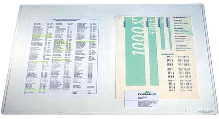 Sous-mains DURAGLAS Antireflet souple 53 x 40 cm Transparent DURABLE