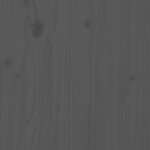 vidaXL Cadre de lit Gris Bois de pin massif 150x200 cm UK King