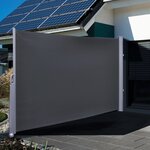 HI Écran d'intimité 3 x 1 6 m Noir Polyester
