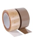 (lot  36 rouleaux) ruban adhésif polypropylène silencieux solvant blanc 50mmx100m