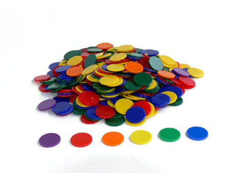 Jeton de couleur en plastique 500 pièces