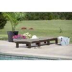 Keter Chaise longue avec coussin Daytona Marron