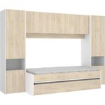 Lit gigogne enfant avec multiples rangements 90 x 190 cm