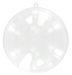 Médaillon boule en plastique 7 x 2 cm