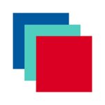 3 vinyles permanents 91 x 33 cm - menthe  rouge  bleu