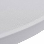 vidaXL Housses élastiques de table Ø 60 cm Blanc 2 Pièces