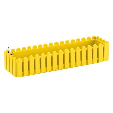 PoeTIC - Jardiniere Landhaus  75 jaune avec réserve d'eau - 74x19,8x15,8 cm - 13L