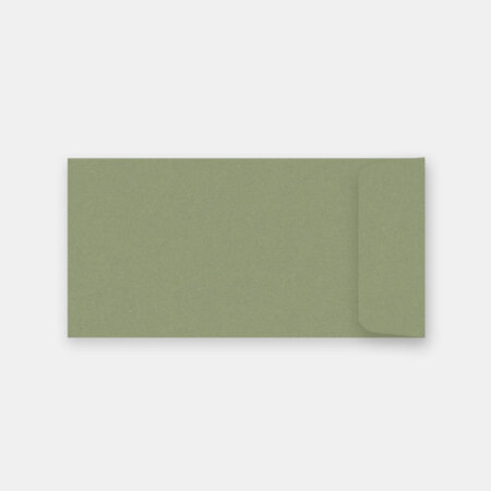 Lot de 50 pochettes 115x225 mm kraft olive