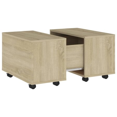 vidaXL Table basse Chêne sonoma 60x60x38 cm Aggloméré