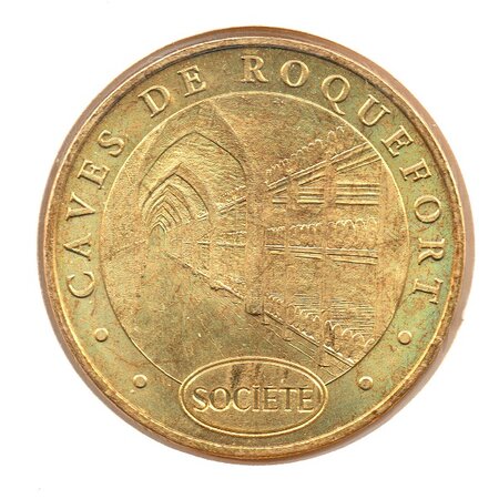 Mini médaille monnaie de paris 2008 - caves de roquefort