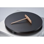 Crêpière avec plaque en fonte ø 400 mm - stalgast -  -  x220mm