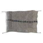 Tapis ethnique laine Maisha - gris - 140 x 200 cm