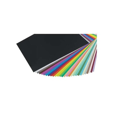 Paquet 25F Cartador 270g 50x65cm sous/film coul. Assorties CLAIREFONTAINE
