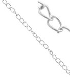 Chaîne maille jaseron Ø3 6mm Argent Au mètre