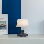 Lampe de table touch led helen rock gris polyéthylène h21cm