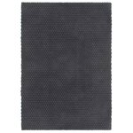 vidaXL Tapis rectangulaire Anthracite 180x250 cm Coton