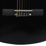 vidaXL Guitare classique pour débutants Noir 4/4 39" Tilleul