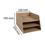 Corbeille À Courrier Combo 3 Niveaux Carton Eterneco - X 4 - Exacompta