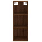 vidaXL Buffet haut Chêne marron 34 5x34x180 cm Bois d'ingénierie