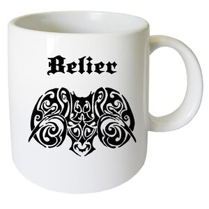 Tasse en céramique bélier cbkreation