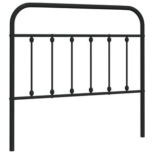 vidaXL Tête de lit métal noir 107 cm