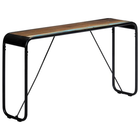 vidaXL Table console 140x35x76 cm Bois de récupération massif