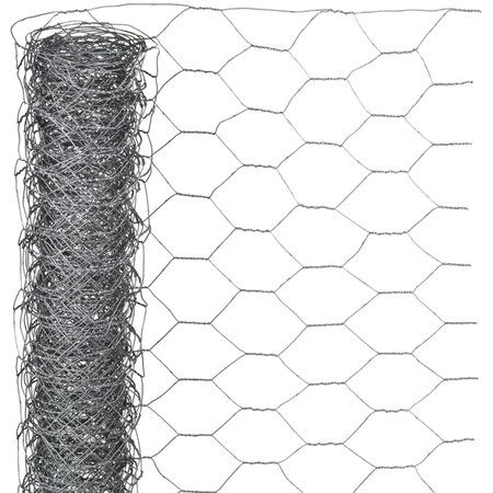 Nature Grillage métallique hexagonal 0 5 x 10 m 25 mm Acier galvanisé