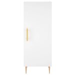 vidaXL Buffet haut Blanc 34 5x34x180 cm Bois d'ingénierie