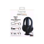 T'nB - HOME - CSHOMESF1 - Casque TV sans fil universel radio fréquence - Portée jusqu'a 30m - Contrôle du volume intégré