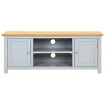 vidaXL Meuble TV 120x35x48 cm Bois de chêne massif