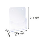 Distributeur De Prospectus 1 Compartiment A5 - Cristal - X 10 - Exacompta