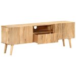 vidaXL Meuble TV 140x30x49 cm Bois de manguier massif