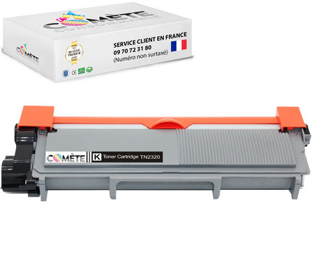 1 toner compatible avec brother tn2320 2310 noir
