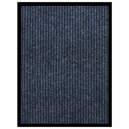 vidaXL Paillasson rayé Bleu 60x80 cm