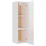 vidaXL Ensemble de meubles TV 8 Pièces Blanc brillant Bois d'ingénierie
