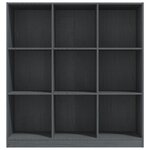 vidaXL Bibliothèque/Séparateur de pièce Gris 104x33 5x110cm Pin massif