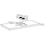 vidaXL Plaque de cuisson Céramique 2 brûleurs Contrôle tactile 3000 W