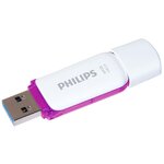 Philips clé usb 3.0 snow 64 go blanc et violet
