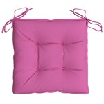 vidaXL Coussins de chaise 2 Pièces rose 50x50x7 cm tissu oxford
