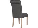 Lot de 2 Chaises "Estelle" - Gris foncé