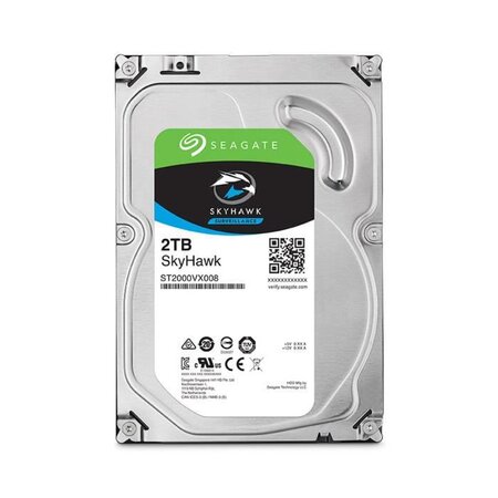 SEAGATE - Disque dur Interne - Surveillance SkyHawk - 2To - 5 900 tr/min - 3.5 (ST2000VX008)